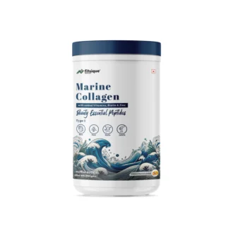 Fitsique Marine Collagen 250 gm Mango Peach for  Radiant skin