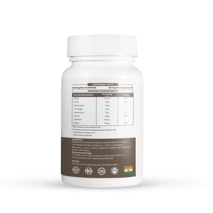 Fitsique Gut Revive Probiotic 60 capsules - Image 3