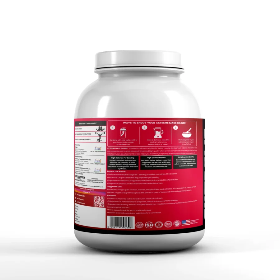Fitsique Extreme Mass Gainer (3kg) - Image 2
