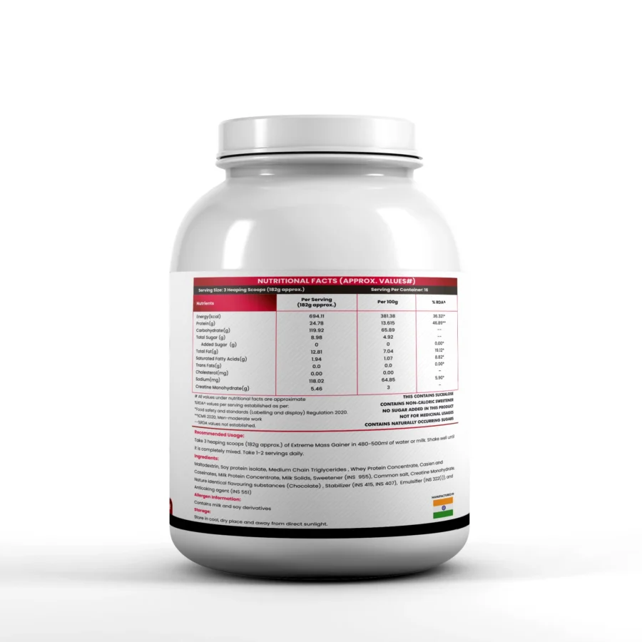 Fitsique Extreme Mass Gainer (3kg) - Image 3